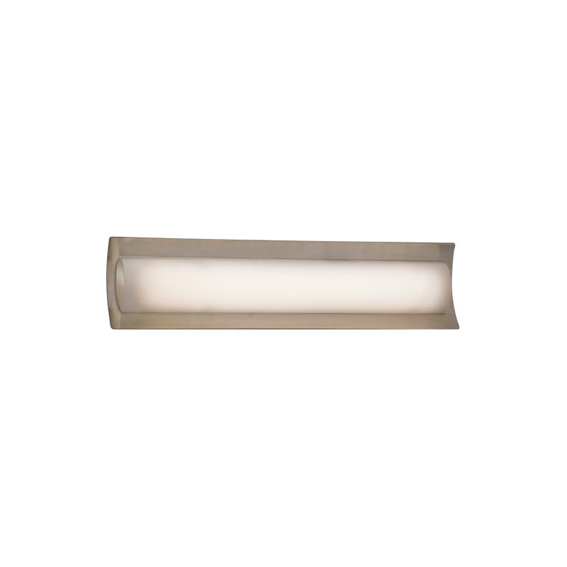 Justice Designs FSN-8631-OPAL-NCKL LED Linear Bath Bar, Brushed Nickel