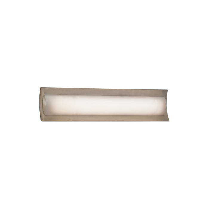 Justice Designs FSN-8631-OPAL-NCKL LED Linear Bath Bar, Brushed Nickel