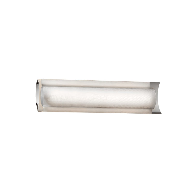Justice Designs FSN-8631-WEVE-CROM LED Linear Bath Bar, Polished Chrome