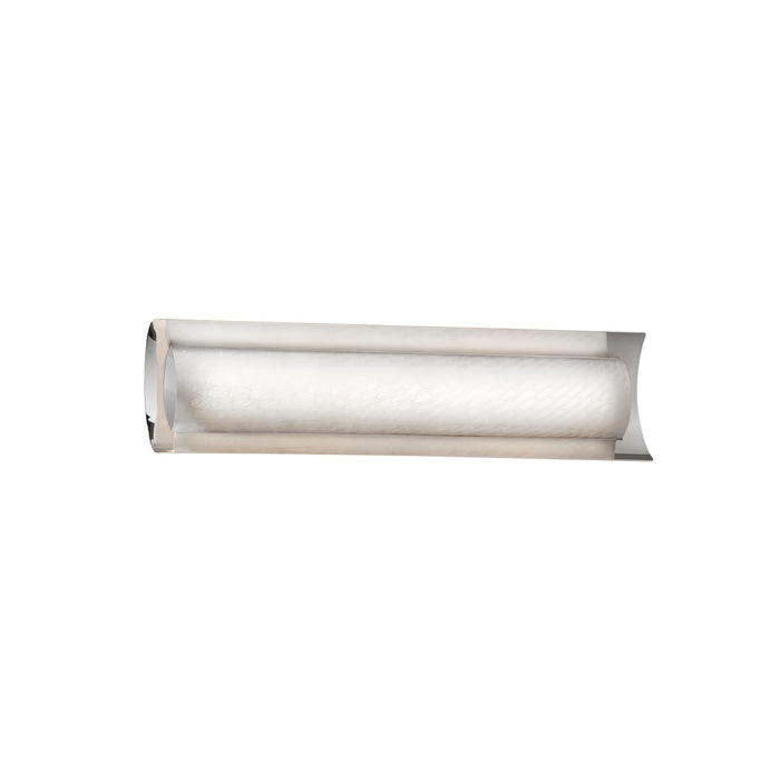 Justice Designs FSN-8631-WEVE-CROM LED Linear Bath Bar, Polished Chrome