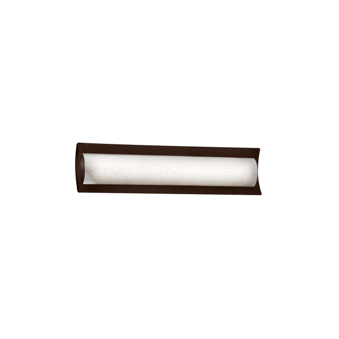 Justice Designs FSN-8631-WEVE-DBRZ LED Linear Bath Bar, Dark Bronze