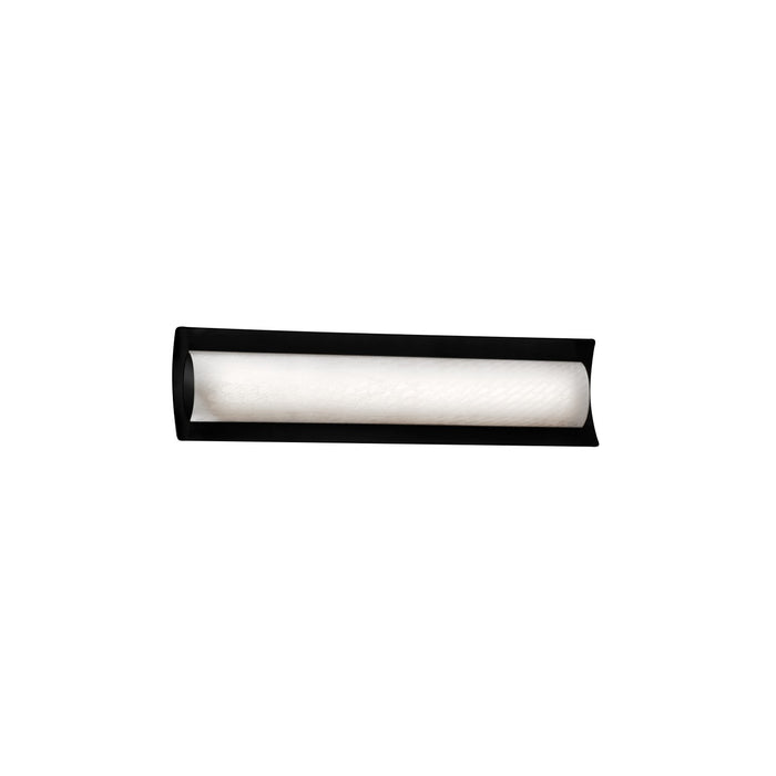 Justice Designs FSN-8631-WEVE-MBLK LED Linear Bath Bar, Matte Black