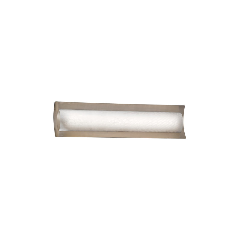 Justice Designs FSN-8631-WEVE-NCKL LED Linear Bath Bar, Brushed Nickel