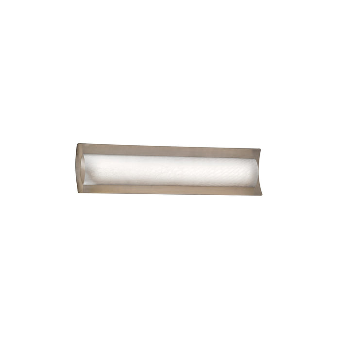 Justice Designs FSN-8631-WEVE-NCKL LED Linear Bath Bar, Brushed Nickel