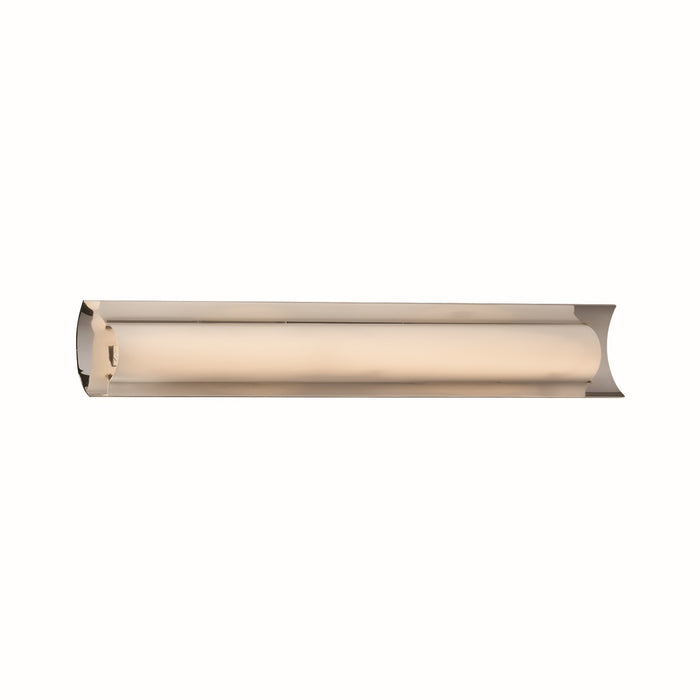 Justice Designs FSN-8635-OPAL-CROM LED Linear Bath Bar, Polished Chrome