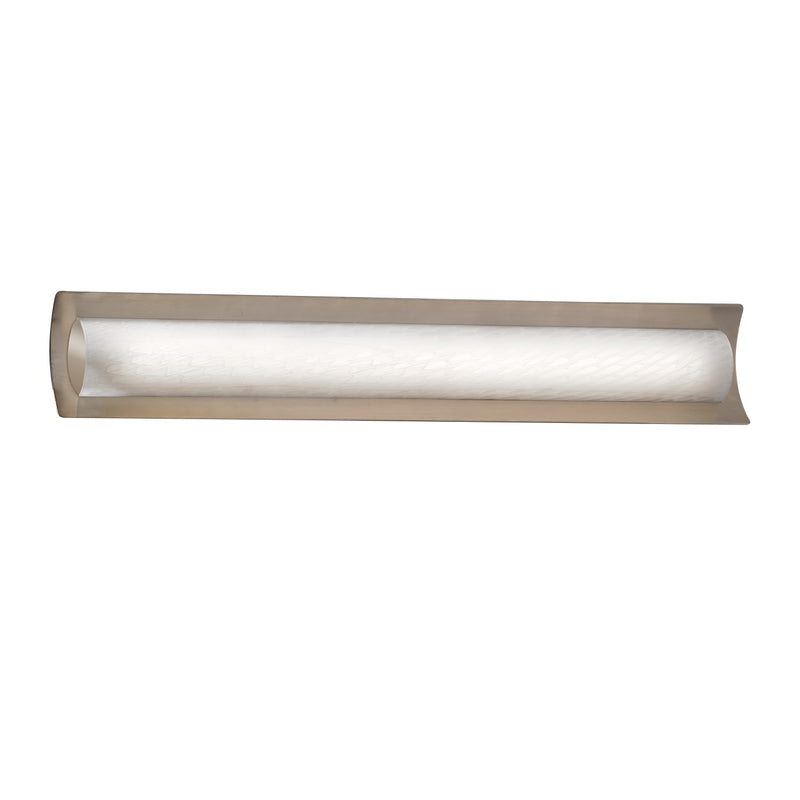 Justice Designs FSN-8635-WEVE-NCKL LED Linear Bath Bar, Brushed Nickel