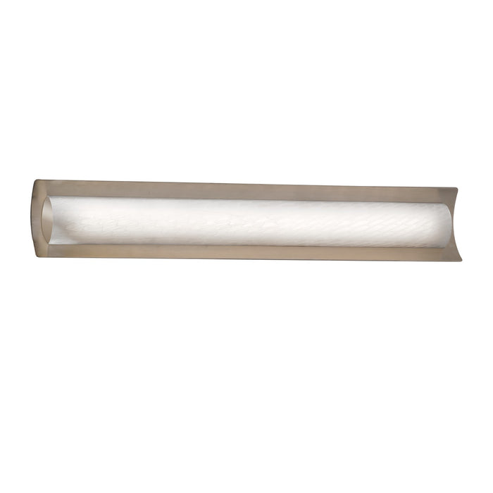 Justice Designs FSN-8635-WEVE-NCKL LED Linear Bath Bar, Brushed Nickel