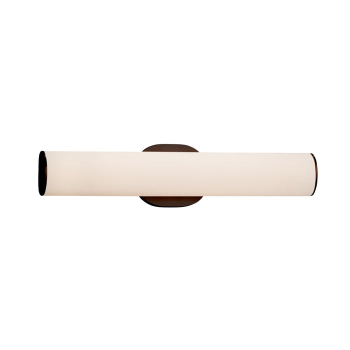 Justice Designs FSN-8651-OPAL-DBRZ LED Linear Bath Bar, Dark Bronze