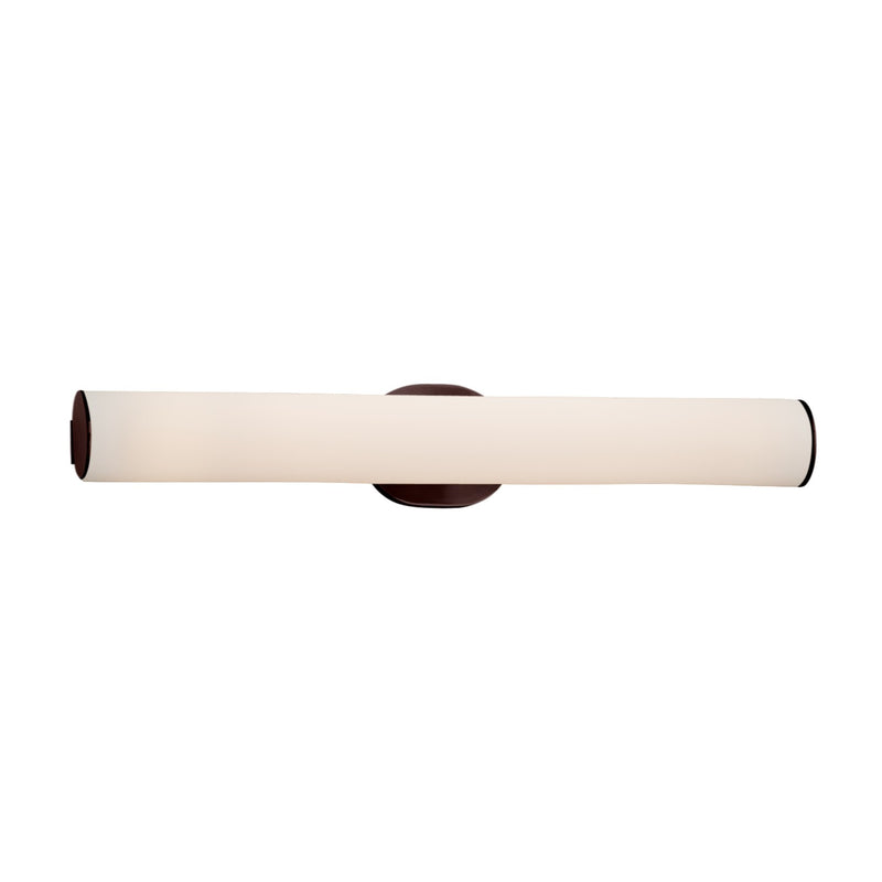 Justice Designs FSN-8655-OPAL-DBRZ LED Linear Bath Bar, Dark Bronze