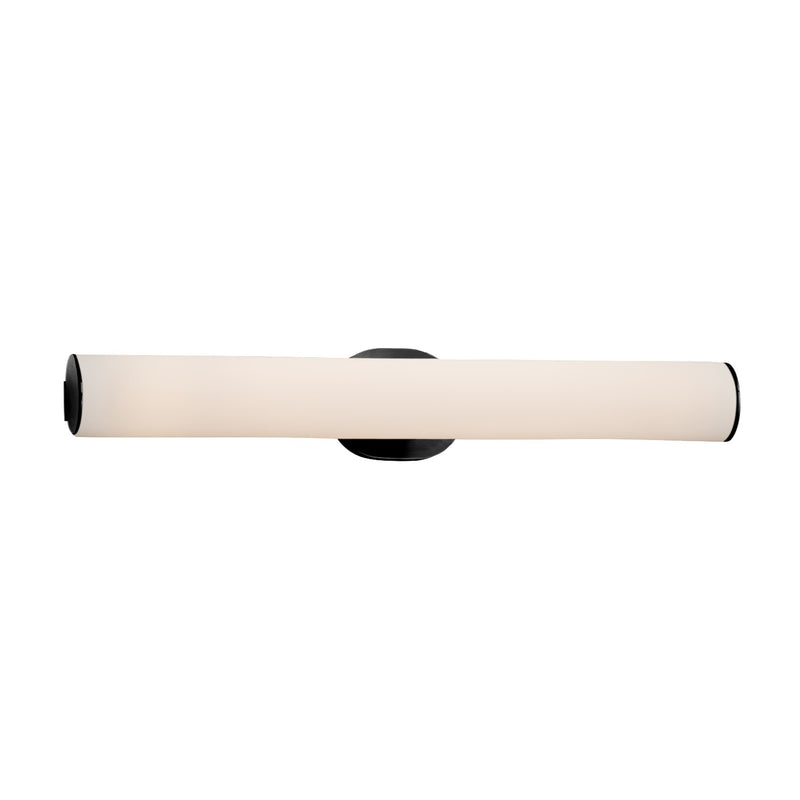 Justice Designs FSN-8655-OPAL-MBLK LED Linear Bath Bar, Matte Black