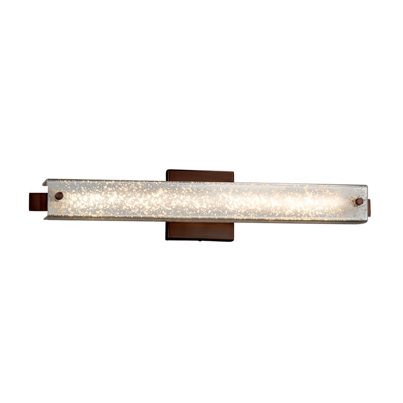 Justice Designs FSN-8681-MROR-DBRZ LED Linear Bath Bar, Dark Bronze