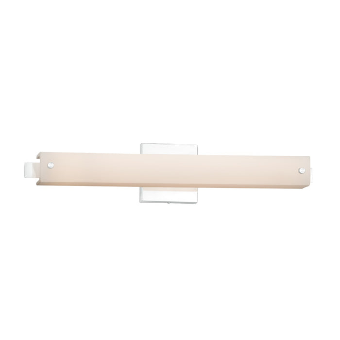 Justice Designs FSN-8681-OPAL-CROM LED Linear Bath Bar, Polished Chrome