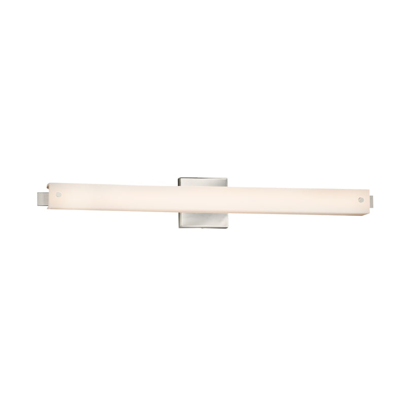 Justice Designs FSN-8685-OPAL-NCKL LED Linear Bath Bar, Brushed Nickel