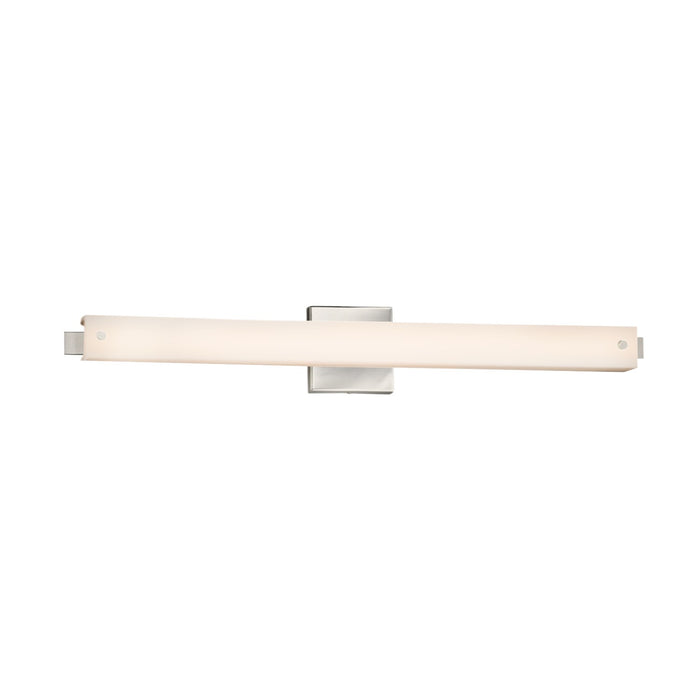 Justice Designs FSN-8685-OPAL-NCKL LED Linear Bath Bar, Brushed Nickel