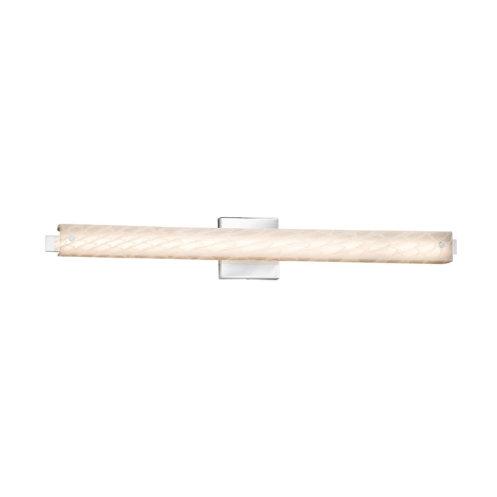 Justice Designs FSN-8685-WEVE-CROM LED Linear Bath Bar, Polished Chrome