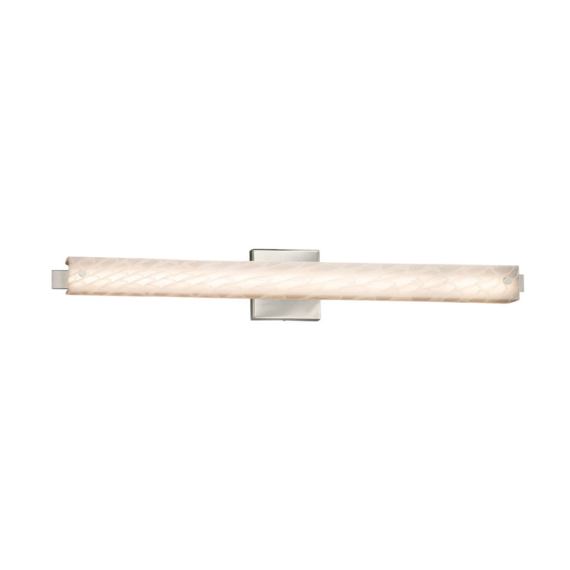 Justice Designs FSN-8685-WEVE-NCKL LED Linear Bath Bar, Brushed Nickel