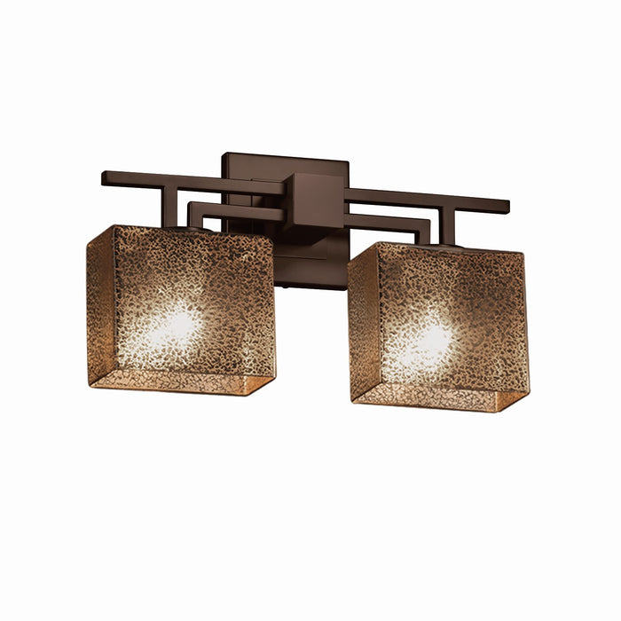 Justice Designs FSN-8702-55-MROR-DBRZ Two Light Bath Bar, Dark Bronze