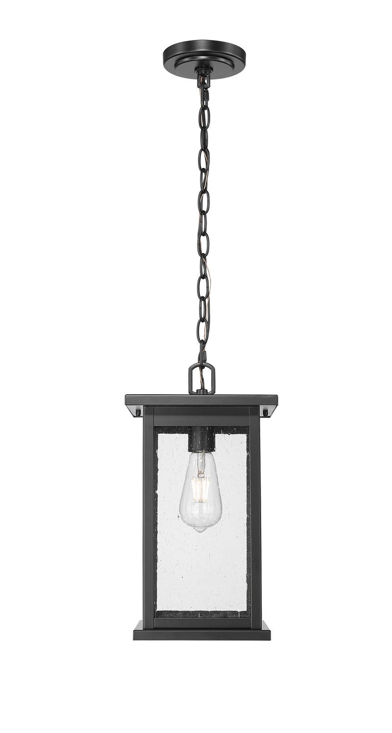 Millennium 4125-PBK One Light Outdoor Hanging Lantern, Powder Coated Black