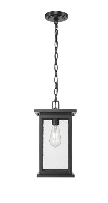 Millennium 4125-PBK One Light Outdoor Hanging Lantern, Powder Coated Black