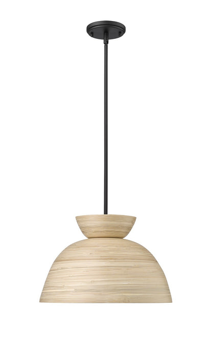 Millennium 48001-MB One Light Pendant, Matte Black