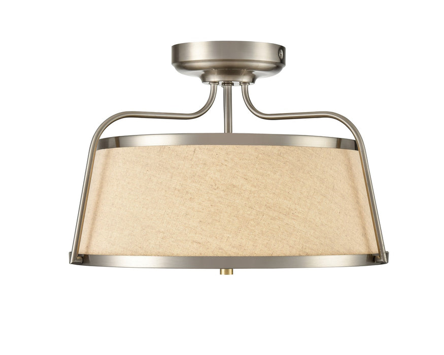 Millennium 78201-BN LED Semi-Flush Mount, Brushed Nickel