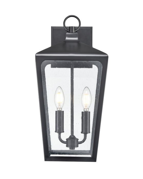 Millennium 7912-PBK Two Light Outdoor Wall Sconce, Powder Coated Black