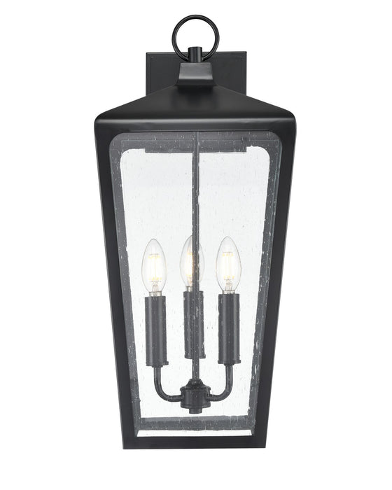 Millennium 7923-PBK Three Light Outdoor Wall Sconce, Powder Coated Black