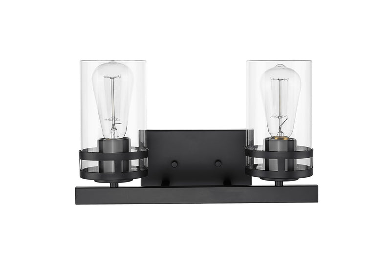 Millennium 91022-MB Two Light Vanity, Matte Black