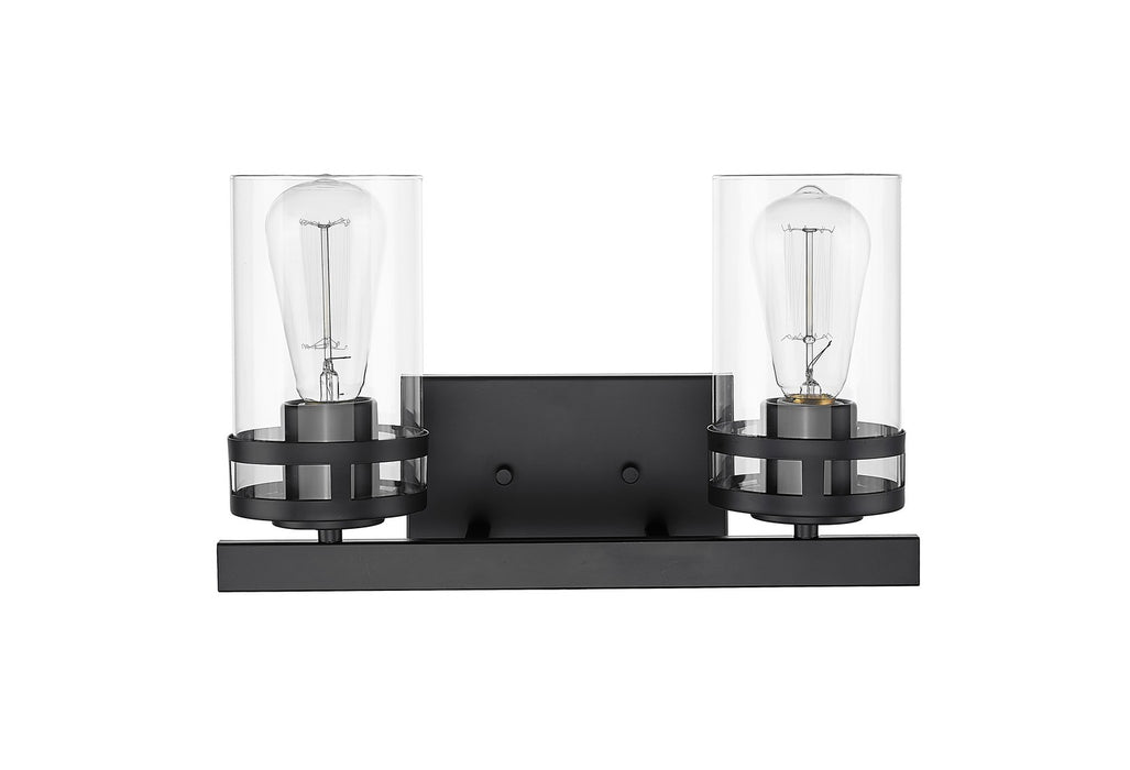 Millennium 91022-MB Two Light Vanity, Matte Black