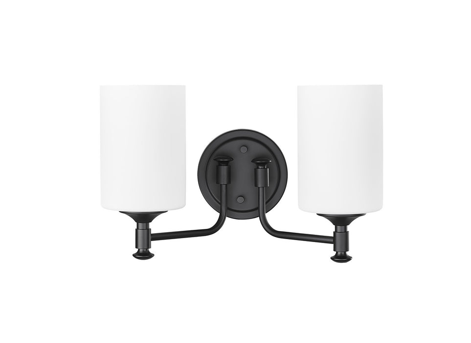 Millennium 91032-MB Two Light Vanity, Matte Black