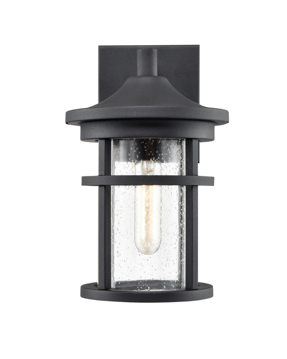 Millennium 91301-TBK One Light Outdoor Wall Sconce, Textured Black