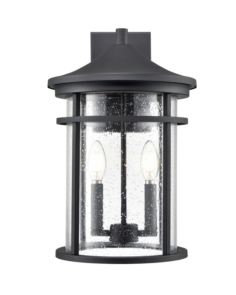 Millennium 91322-TBK Two Light Outdoor Wall Sconce, Textured Black
