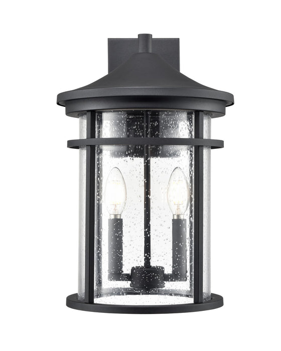 Millennium 91322-TBK Two Light Outdoor Wall Sconce, Textured Black