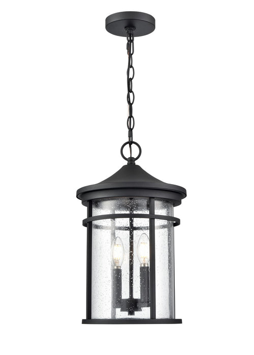 Millennium 91342-TBK Two Light Outdoor Hanging Lantern, Textured Black