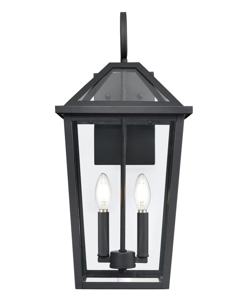 Millennium 91422-TBK Two Light Outdoor Wall Sconce, Textured Black