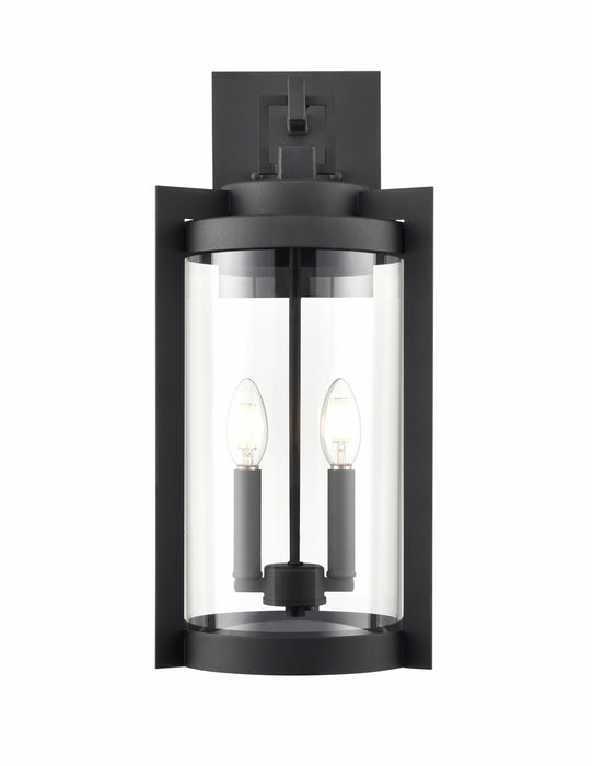 Millennium 91522-TBK Two Light Outdoor Wall Sconce, Textured Black