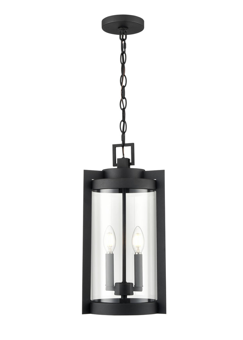 Millennium 91532-TBK Two Light Outdoor Hanging Lantern, Textured Black