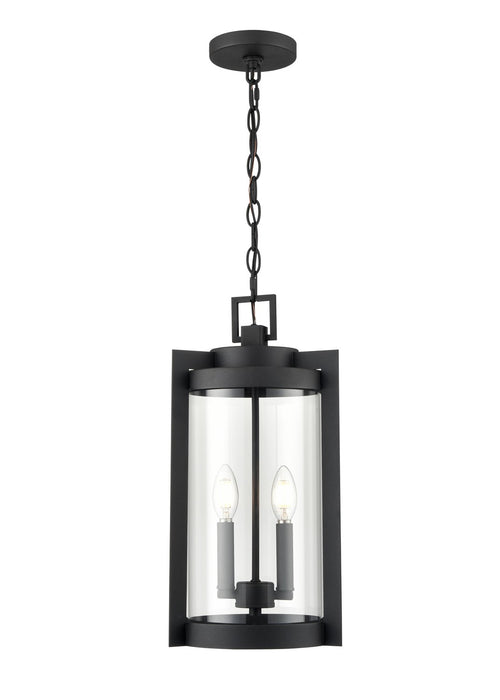 Millennium 91532-TBK Two Light Outdoor Hanging Lantern, Textured Black