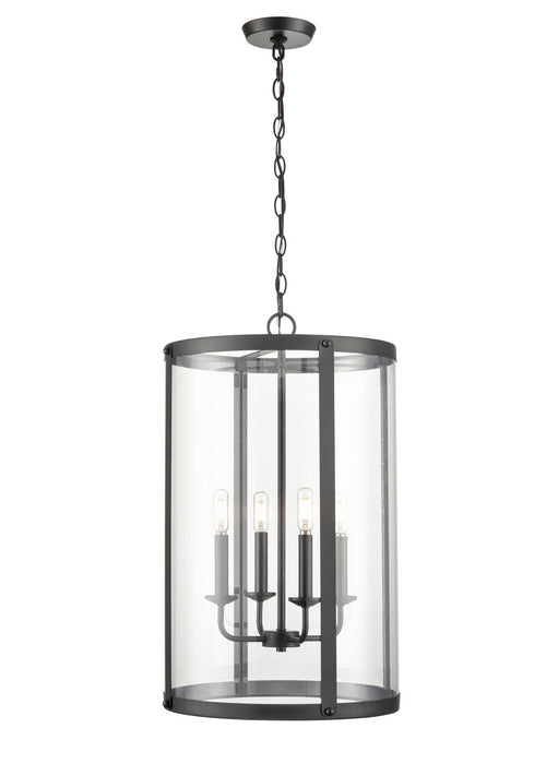 Millennium 94004-MB Four Light Pendant, Matte Black