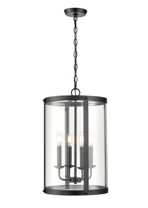 Millennium 94201-MB Four Light Pendant, Matte Black