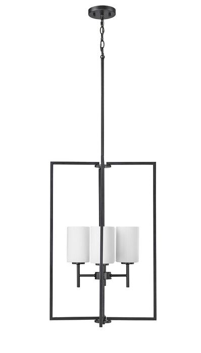 Millennium 96004-MB Four Light Pendant, Matte Black