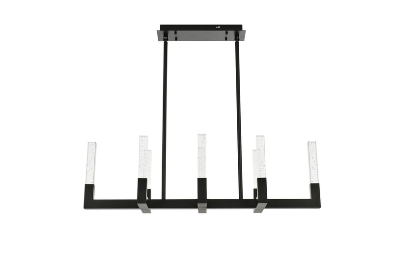 Elegant Lighting 1030G42BK LED Pendant, Black