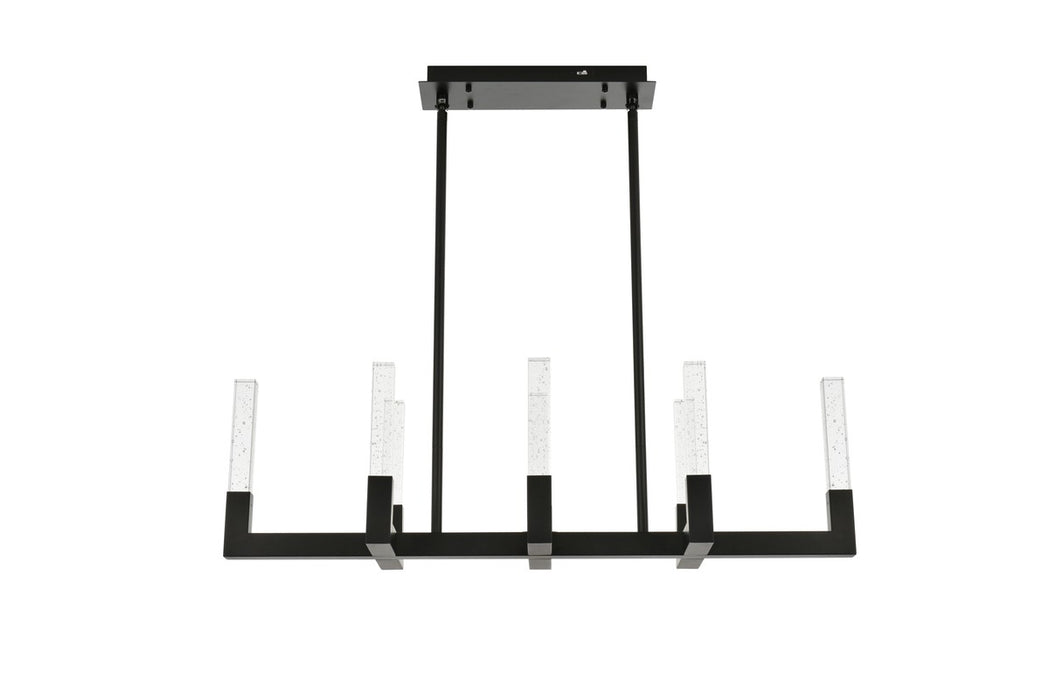 Elegant Lighting 1030G42BK LED Pendant, Black