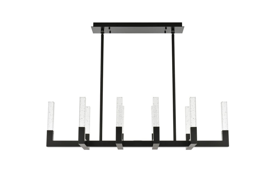 Elegant Lighting 1030G48BK LED Pendant, Black