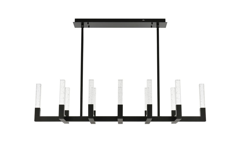 Elegant Lighting 1030G54BK LED Pendant, Black