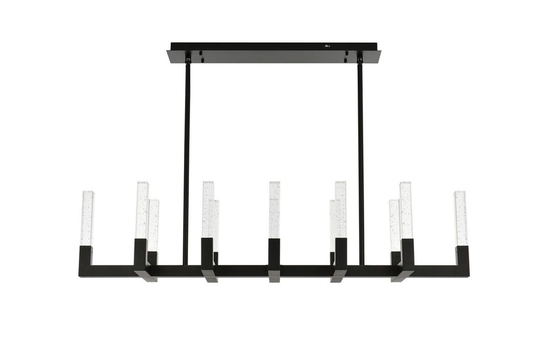 Elegant Lighting 1030G54BK LED Pendant, Black