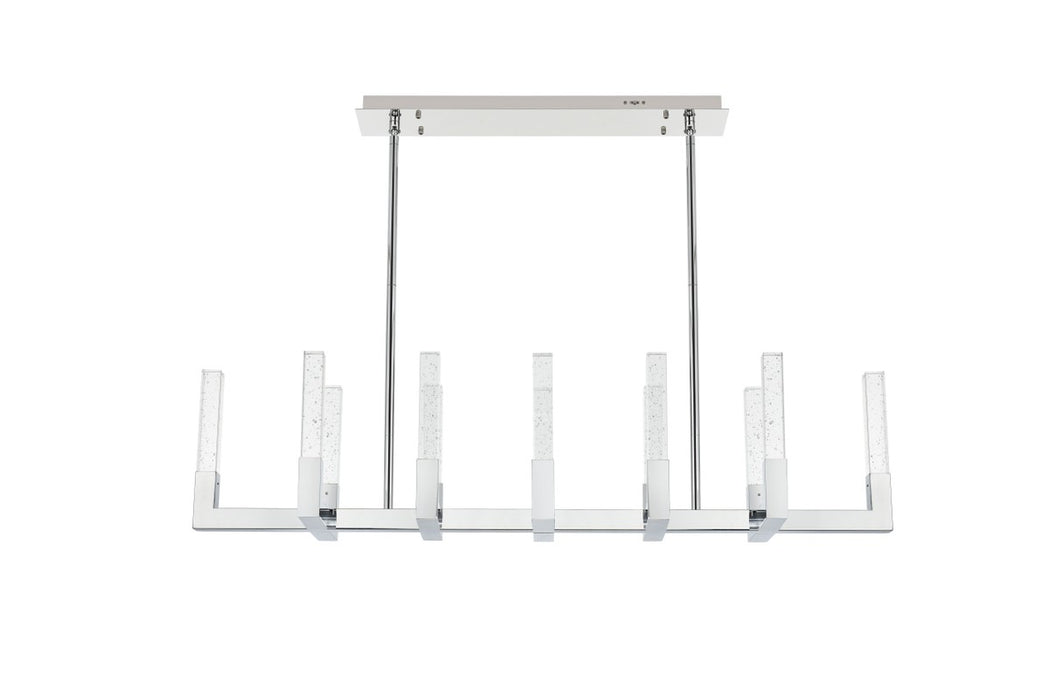Elegant Lighting 1030G54C LED Pendant, Chrome