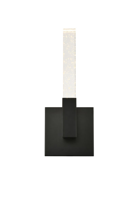 Elegant Lighting 1030W6BK LED Wall Sconce, Black