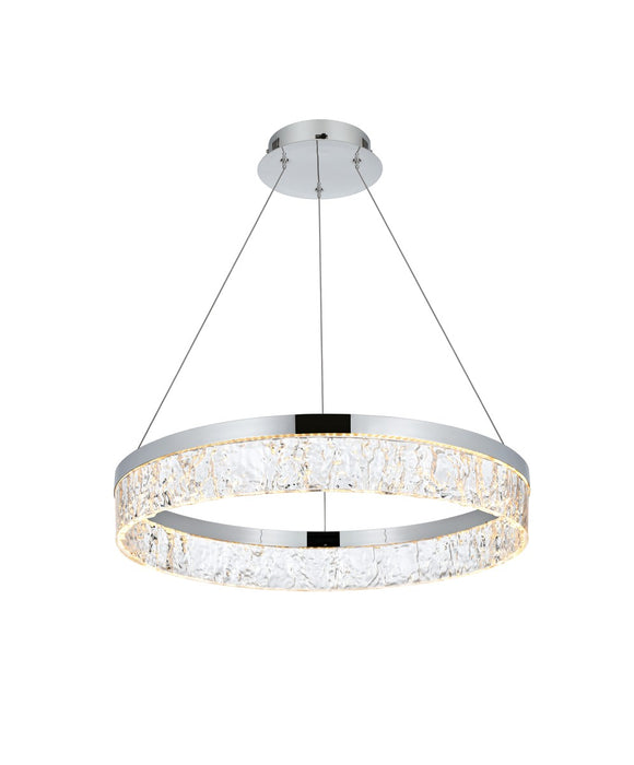 Elegant Lighting 2050D22C LED Chandelier, Chrome