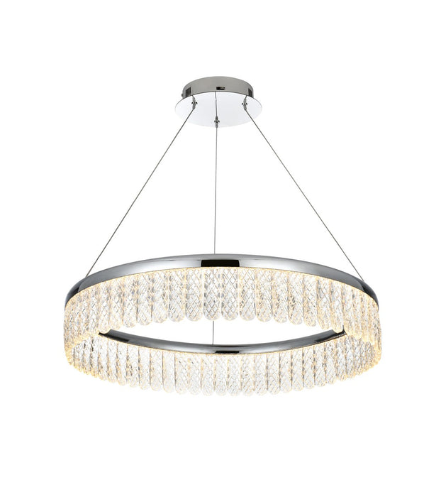 Elegant Lighting 2060D24C LED Chandelier, Chrome